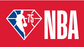 The new temporary NBA logo in honor of the 75th season.