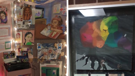 Students all around EMHS were able to display their amazing artwork at the art show.
