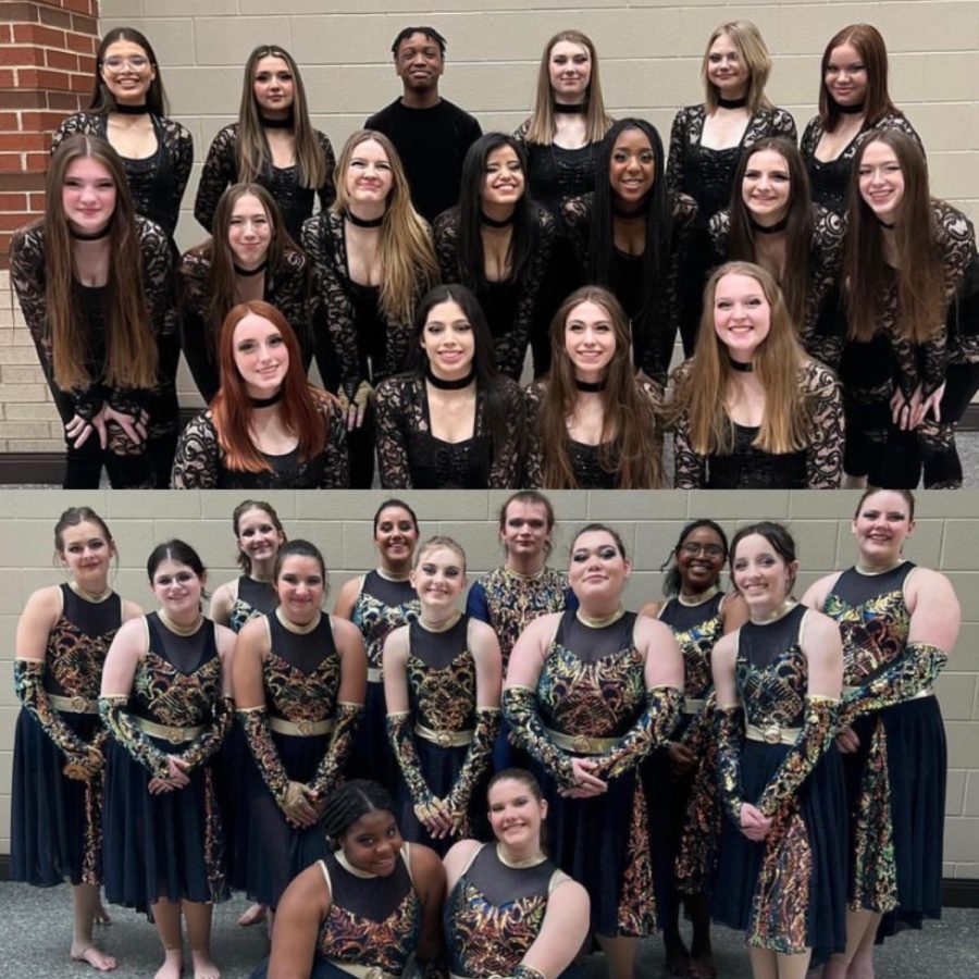 EMHS winter guard danced to the top. 