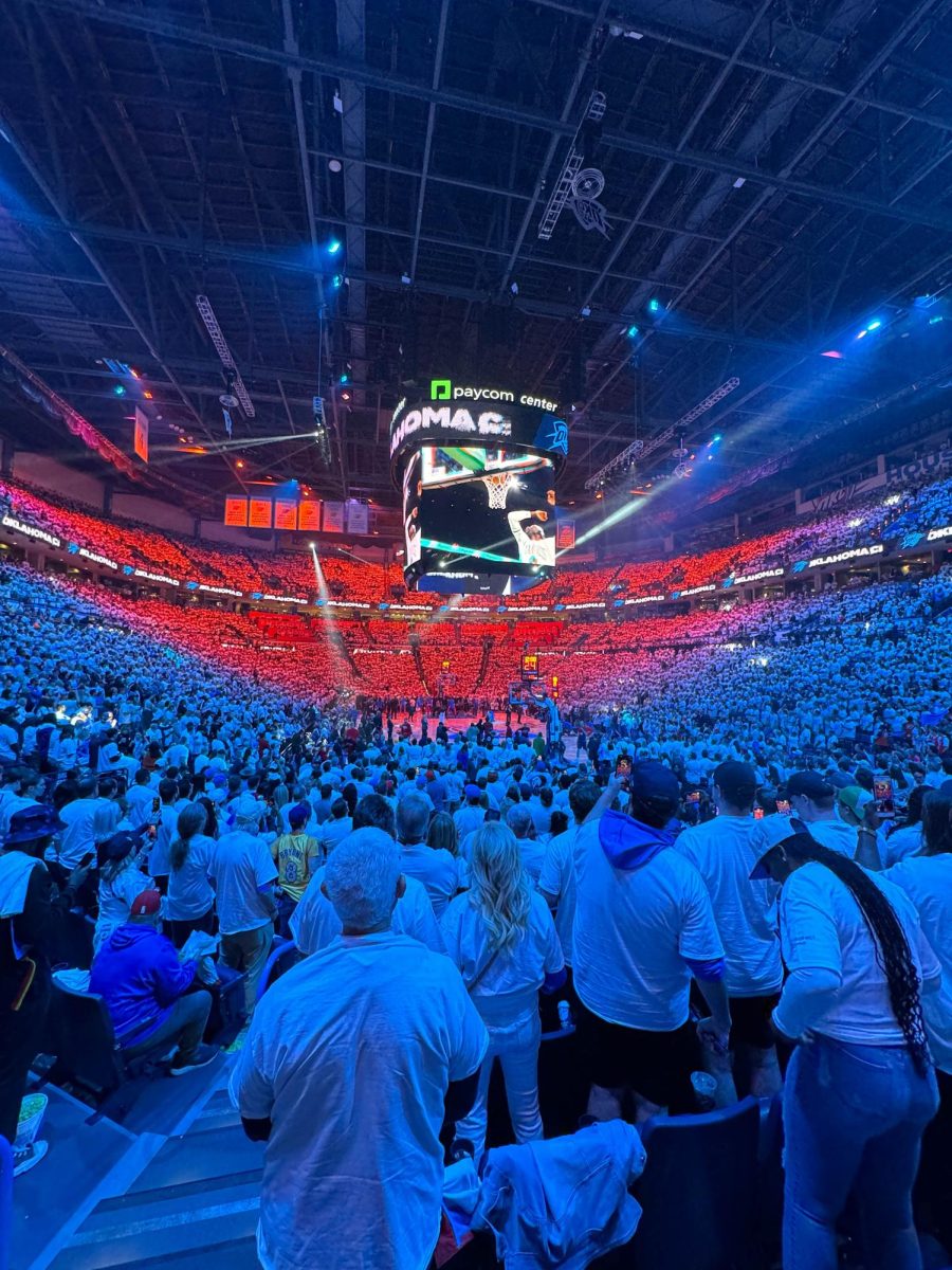 Paycom Center during the first game of the First Round matchup between the Oklahoma City Thunder and New Orleans Pelicans.