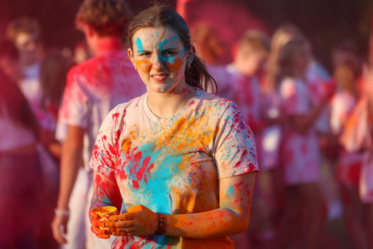 Junior Harper Hiett attended Thursday's Color Wars.