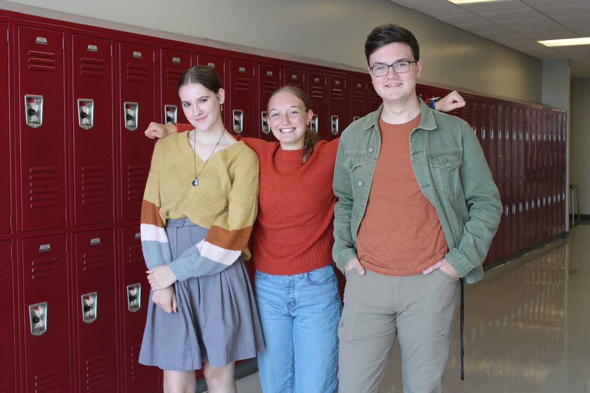 Students Logan Marshall, Anna Vitiello and Esther Wood show off their best fall fashion looks.