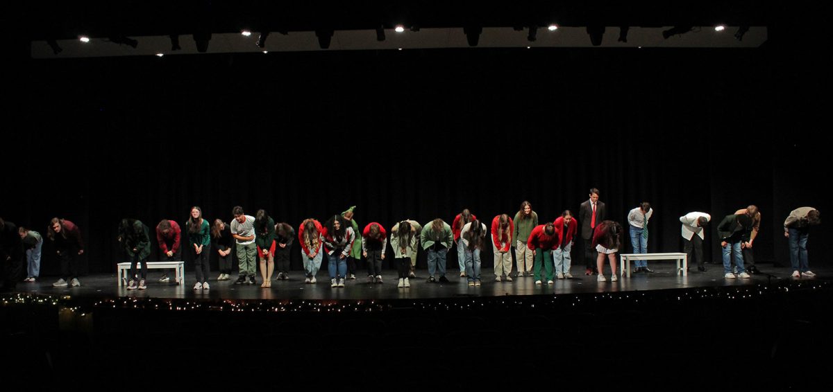 The cast of Carol A Christmas take a bow for their wonderful performance.