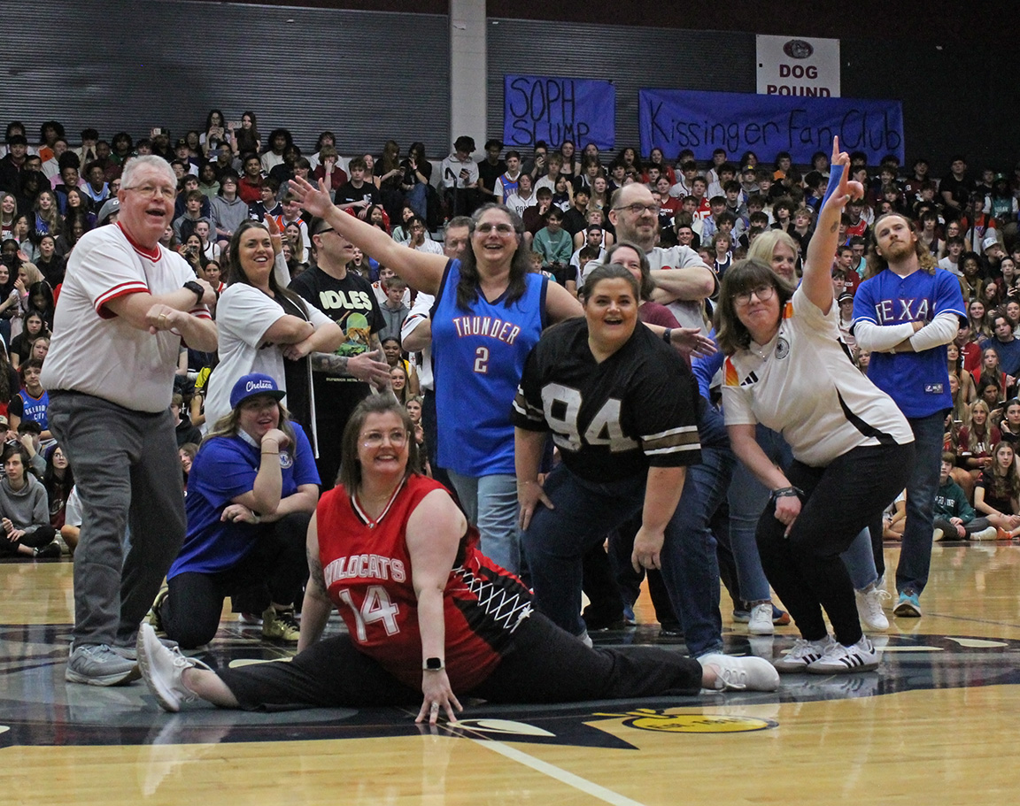 Towards the end of the performance, the teachers showed their final pose.