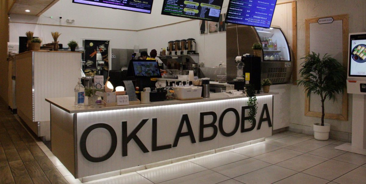 Stop by and get a tasty drink or treat from Oklaboba.