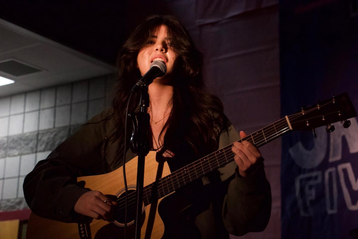Aria Gonzales was the lead singer and guitarist of Verlaine alongside her upright bassist, Ford Milacek.
