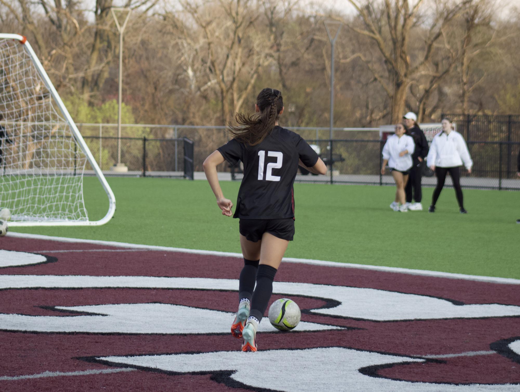 Varsity girls soccer versus Bishop McGuinness
