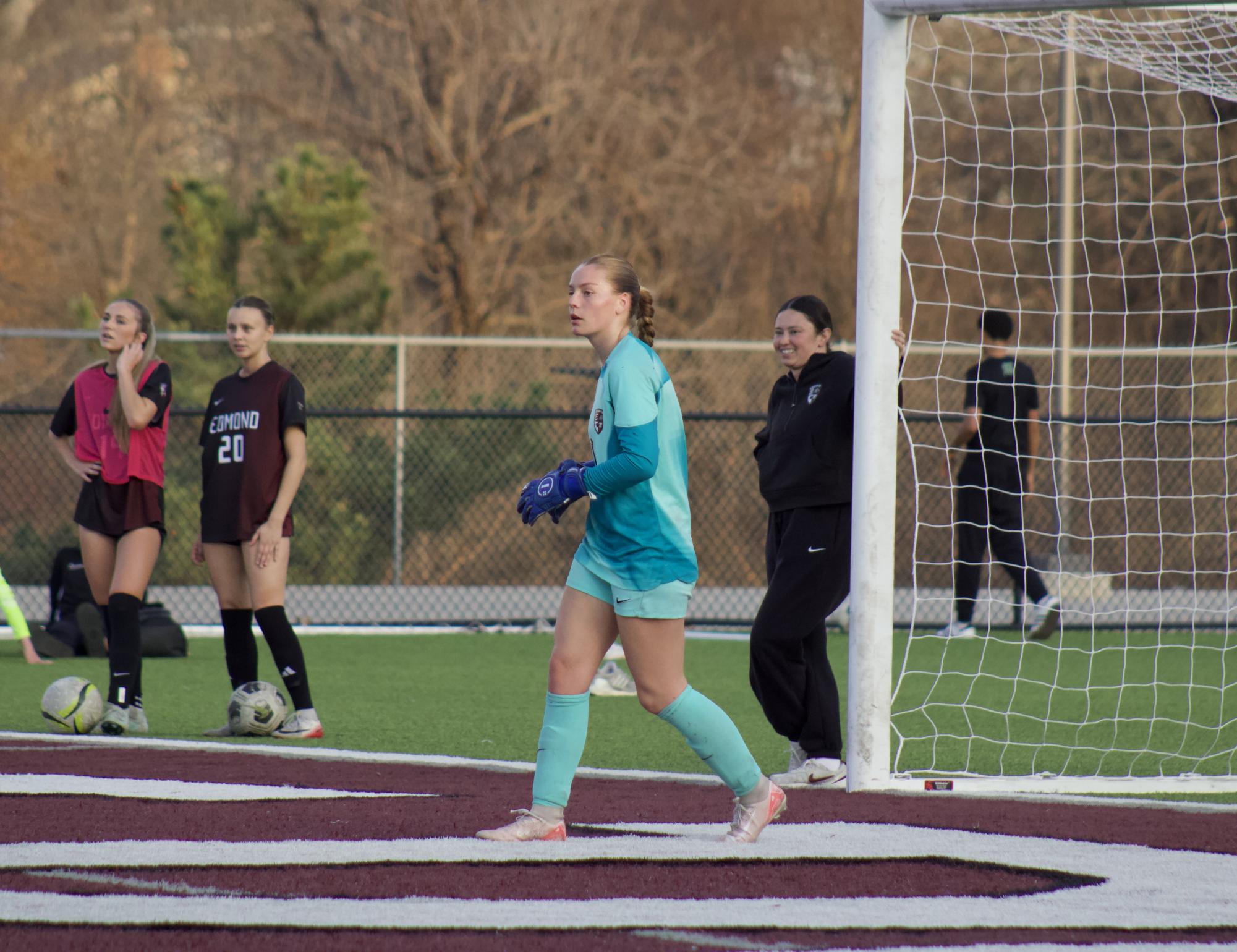 Varsity girls soccer versus Bishop McGuinness