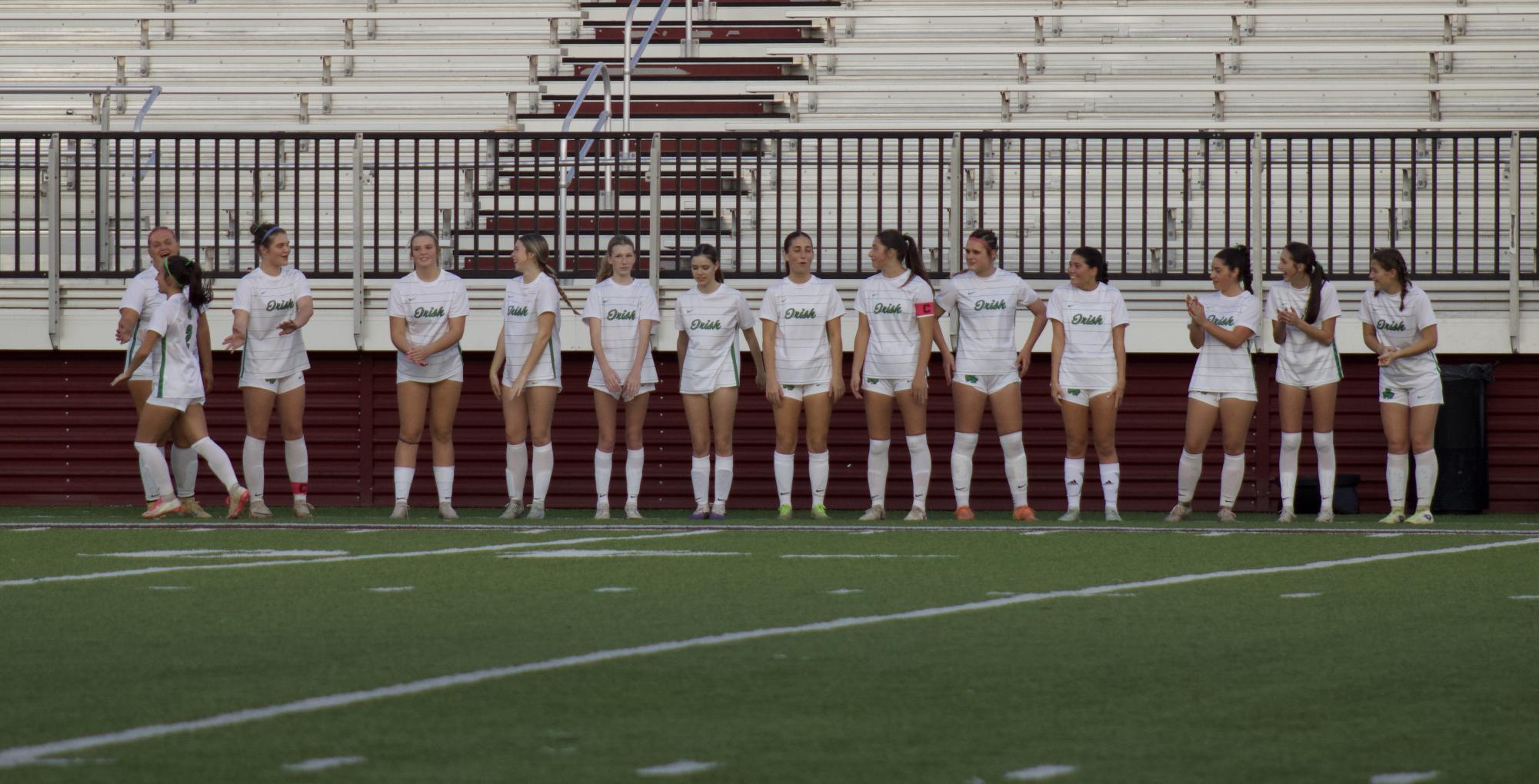 Varsity girls soccer versus Bishop McGuinness