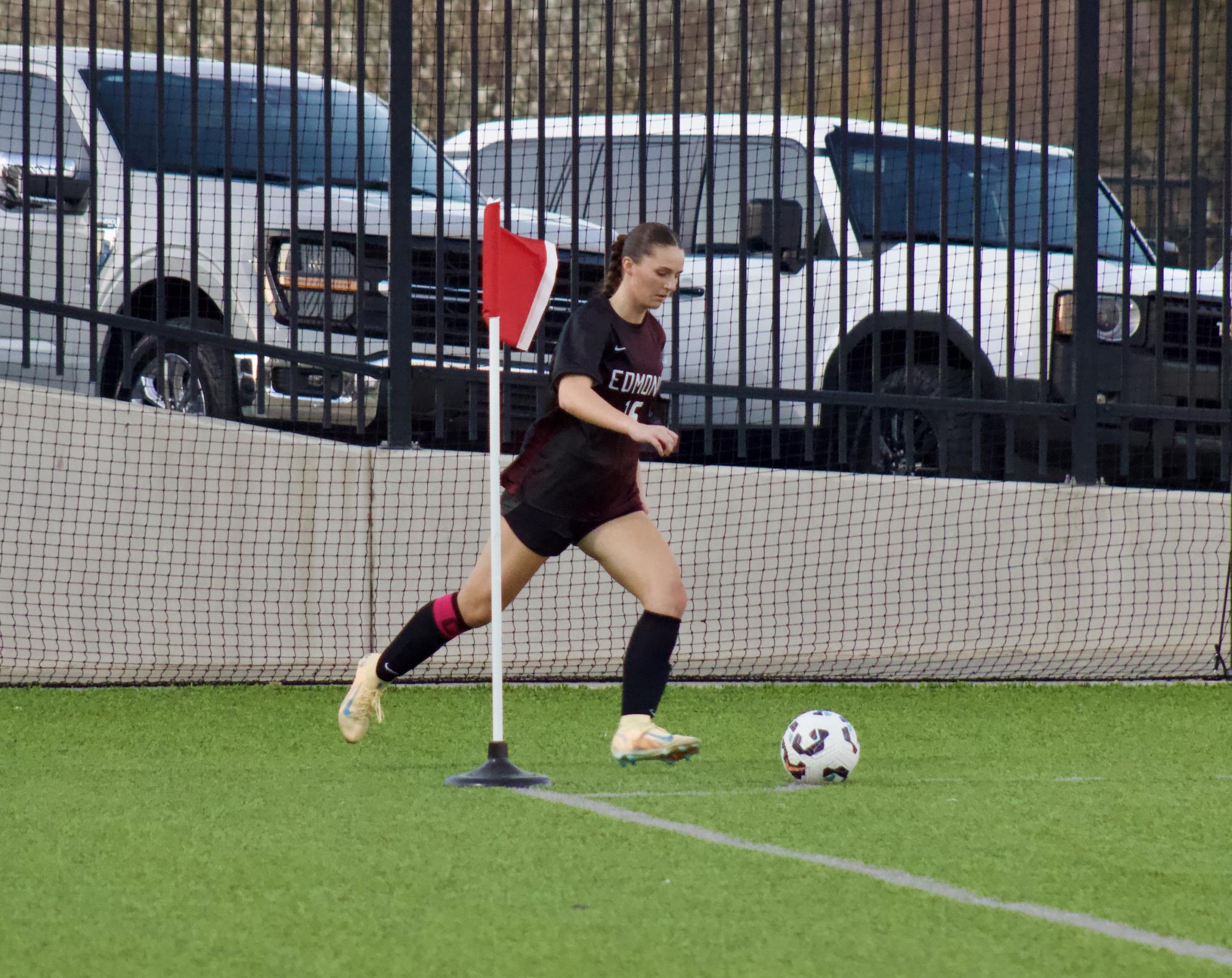 Varsity girls soccer versus Bishop McGuinness