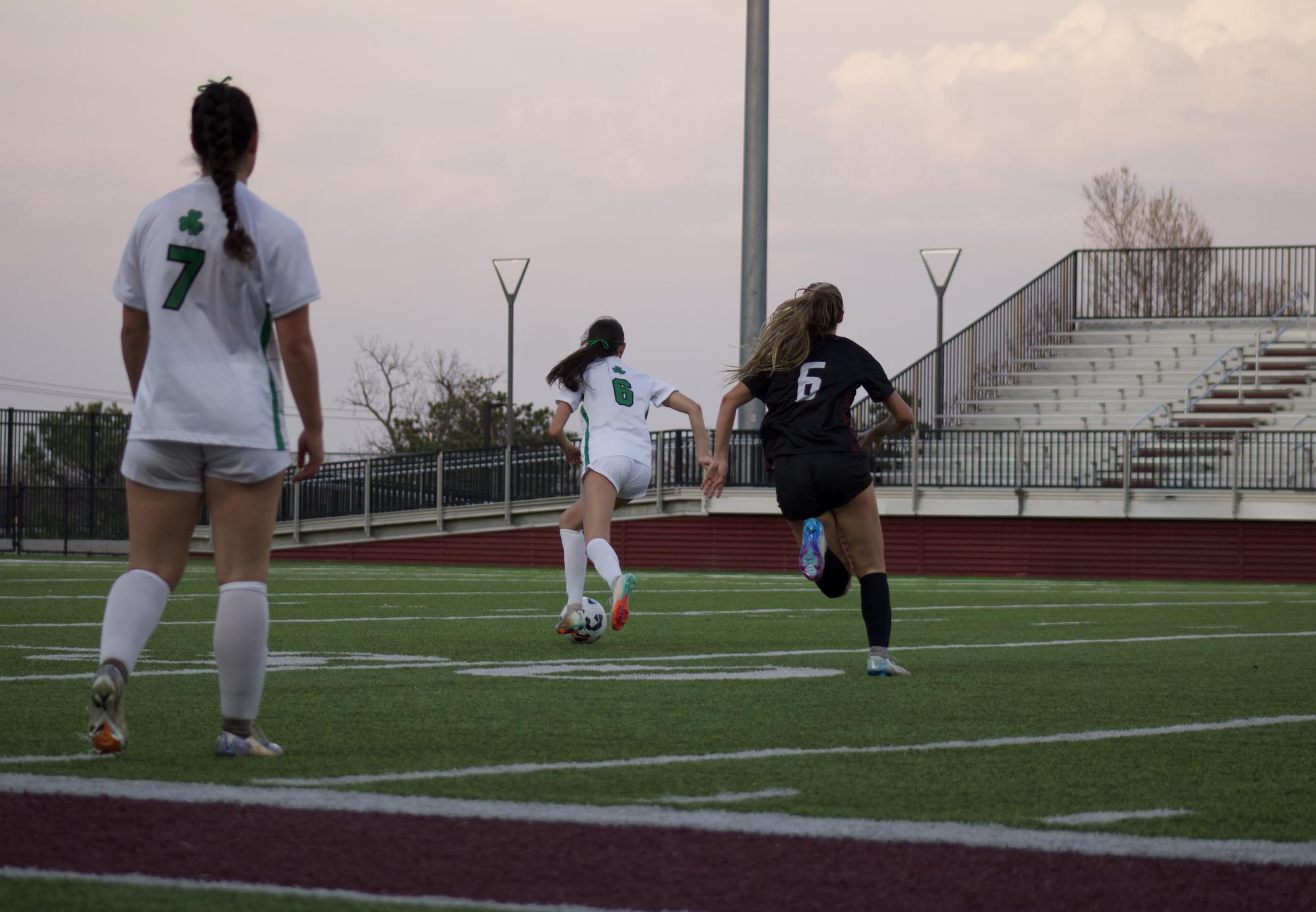 Varsity girls soccer versus Bishop McGuinness